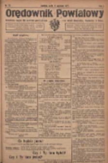 Orędownik Powiatowy: urzędowy organ dla powiatu grodziskiego oraz miast Grodziska, Opalenicy i Buku 1920.09.08 R.1 Nr72