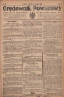 Orędownik Powiatowy: urzędowy organ dla powiatu grodziskiego oraz miast Grodziska, Opalenicy i Buku 1920.10.23 R.1 Nr85