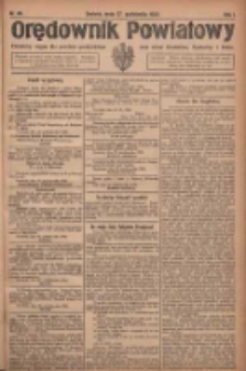 Orędownik Powiatowy: urzędowy organ dla powiatu grodziskiego oraz miast Grodziska, Opalenicy i Buku 1920.10.27 R.1 Nr86