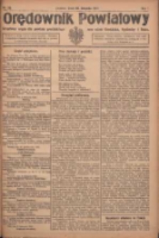 Orędownik Powiatowy: urzędowy organ dla powiatu grodziskiego oraz miast Grodziska, Opalenicy i Buku 1920.11.10 R.1 Nr90