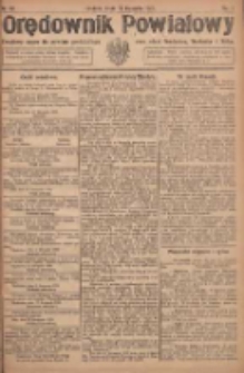 Orędownik Powiatowy: urzędowy organ dla powiatu grodziskiego oraz miast Grodziska, Opalenicy i Buku 1920.11.17 R.1 Nr92