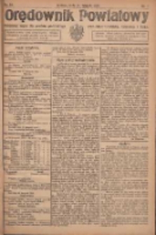 Orędownik Powiatowy: urzędowy organ dla powiatu grodziskiego oraz miast Grodziska, Opalenicy i Buku 1920.11.24 R.1 Nr94