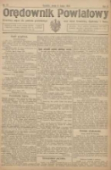 Orędownik Powiatowy: urzędowy organ dla powiatu grodziskiego oraz miast Grodziska, Opalenicy i Buku 1921.02.09 R.2 Nr12
