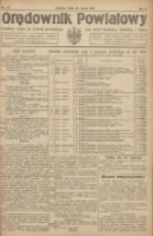 Orędownik Powiatowy: urzędowy organ dla powiatu grodziskiego oraz miast Grodziska, Opalenicy i Buku 1921.03.23 R.2 Nr24