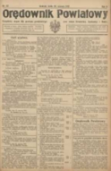 Orędownik Powiatowy: urzędowy organ dla powiatu grodziskiego oraz miast Grodziska, Opalenicy i Buku 1921.06.29 R.2 Nr52