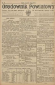 Orędownik Powiatowy: urzędowy organ dla powiatu grodziskiego oraz miast Grodziska, Opalenicy i Buku 1921.08.06 R.2 Nr63