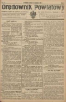 Orędownik Powiatowy: urzędowy organ dla powiatu grodziskiego oraz miast Grodziska, Opalenicy i Buku 1921.09.03 R.2 Nr71