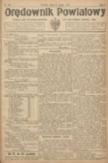 Orędownik Powiatowy: urzędowy organ dla powiatu grodziskiego oraz miast Grodziska, Opalenicy i Buku 1921.12.17 R.2 Nr101