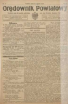 Orędownik Powiatowy: urzędowy organ dla powiatu grodziskiego oraz miast Grodziska, Opalenicy i Buku 1922.01.18 R.3 Nr5
