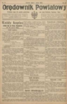 Orędownik Powiatowy: urzędowy organ dla powiatu grodziskiego oraz miast Grodziska, Opalenicy i Buku 1922.03.01 R.3 Nr17