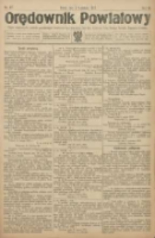 Orędownik Powiatowy: organ urzędowy dla powiatu grodziskiego i nowotomyskiego oraz miast Grodziska, Opalenicy, Buku, Nowego Tomyśla, Zbąszynia i Lwówka 1922.04.05 R.3 Nr27