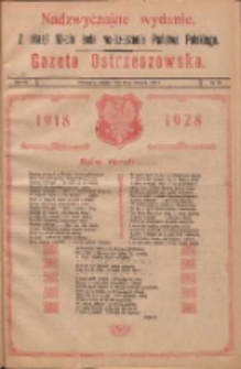 Gazeta Ostrzeszowska: urzędowy organ Magistratu i Urzędu Policyjnego w Ostrzeszowie, z dodatkiem bezpłatnym "Orędownik Ostrzeszowski" Nadzwyczajne wydanie. Z okazji 10-cio lecia wskrzeszenia Państwa Polskiego 1928.11.11 R.42 Nr90