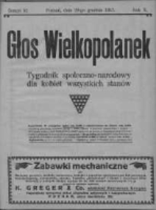 Głos Wielkopolanek: tygodnik społeczno-narodowy dla kobiet wszystkich stan&oacute;w 1917.12.29 R.10 Z.52/Nr52