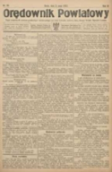 Orędownik Powiatowy: organ urzędowy dla powiatu grodziskiego i nowotomyskiego oraz miast Grodziska, Opalenicy, Buku, Nowego Tomyśla, Zbąszynia i Lw&oacute;wka 1922.05.03 R.3 Nr35