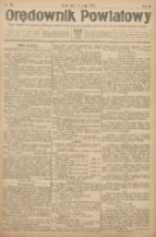 Orędownik Powiatowy: organ urzędowy dla powiatu grodziskiego i nowotomyskiego oraz miast Grodziska, Opalenicy, Buku, Nowego Tomyśla, Zbąszynia i Lw&oacute;wka 1922.05.17 R.3 Nr39