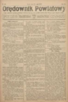 Orędownik Powiatowy: organ urzędowy dla powiatu grodziskiego i nowotomyskiego oraz miast Grodziska, Opalenicy, Buku, Nowego Tomyśla, Zbąszynia i Lwówka 1922.05.31 R.3 Nr43