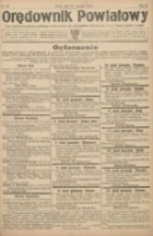 Orędownik Powiatowy: organ urzędowy dla powiatu grodziskiego i nowotomyskiego oraz miast Grodziska, Opalenicy, Buku, Nowego Tomyśla, Zbąszynia i Lw&oacute;wka 1922.08.23 R.3 Nr67