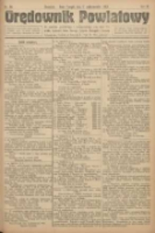 Orędownik Powiatowy: organ urzędowy dla powiatu grodziskiego i nowotomyskiego oraz miast Grodziska, Opalenicy, Buku, Nowego Tomyśla, Zbąszynia i Lwówka 1922.10.07 R.3 Nr80