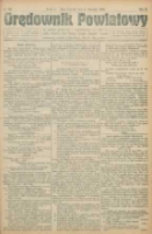 Orędownik Powiatowy: organ urzędowy dla powiatu grodziskiego i nowotomyskiego oraz miast Grodziska, Opalenicy, Buku, Nowego Tomyśla, Zbąszynia i Lw&oacute;wka 1922.11.08 R.3 Nr89