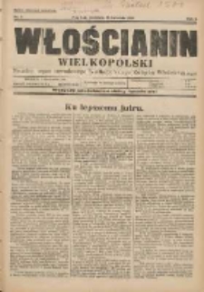 Włościanin Wielkopolski: naczelny organ Zawodowego Wielkopolskiego Związku Włościańskiego 1929.04.28 R.1 Nr5