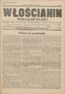Włościanin Wielkopolski: naczelny organ Zawodowego Wielkopolskiego Związku Włościańskiego 1929.05.05 R.1 Nr6