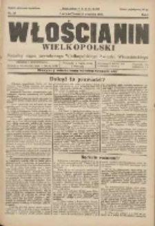 Włościanin Wielkopolski: naczelny organ Zawodowego Wielkopolskiego Związku Włościańskiego 1929.09.18 R.1 Nr26