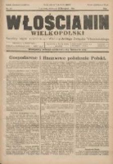 Włościanin Wielkopolski: naczelny organ Zawodowego Wielkopolskiego Związku Włościańskiego 1929.11.17 R.1 Nr43