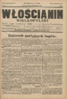 Włościanin Wielkopolski: naczelny organ Zawodowego Wielkopolskiego Związku Włościańskiego 1929.11.27 R.1 Nr46