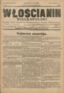 Włościanin Wielkopolski: naczelny organ Zawodowego Wielkopolskiego Związku Włościańskiego 1929.12.11 R.1 Nr50