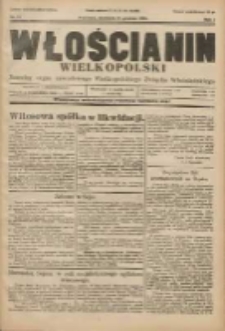 Włościanin Wielkopolski: naczelny organ Zawodowego Wielkopolskiego Związku Włościańskiego 1929.12.15 R.1 Nr51