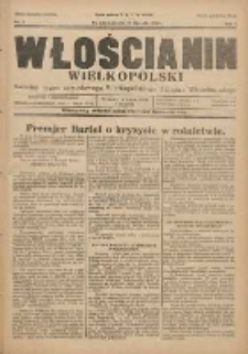 Włościanin Wielkopolski: naczelny organ Zawodowego Wielkopolskiego Związku Włościańskiego 1930.01.15 R.2 Nr5
