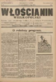 Włościanin Wielkopolski: naczelny organ Zawodowego Wielkopolskiego Związku Włościańskiego 1930.02.09 R.2 Nr12