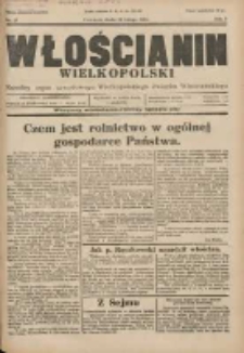 Włościanin Wielkopolski: naczelny organ Zawodowego Wielkopolskiego Związku Włościańskiego 1930.02.26 R.2 Nr17