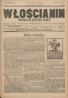 Włościanin Wielkopolski: naczelny organ Zawodowego Wielkopolskiego Związku Włościańskiego 1930.04.09 R.2 Nr29