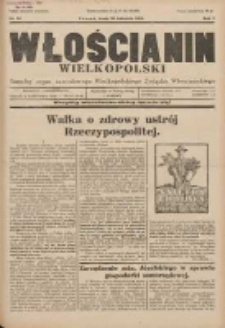 Włościanin Wielkopolski: naczelny organ Zawodowego Wielkopolskiego Związku Włościańskiego 1930.04.30 R.2 Nr34
