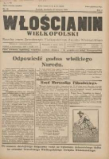 Włościanin Wielkopolski: naczelny organ Zawodowego Wielkopolskiego Związku Włościańskiego 1930.08.31 R.2 Nr68