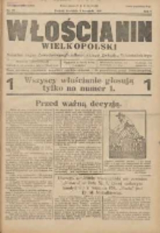 Włościanin Wielkopolski: naczelny organ Zawodowego Wielkopolskiego Związku Włościańskiego 1930.11.09 R.2 Nr88