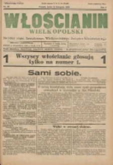 Włościanin Wielkopolski: naczelny organ Zawodowego Wielkopolskiego Związku Włościańskiego 1930.11.12 R.2 Nr89