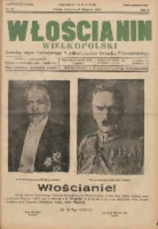 Włościanin Wielkopolski: naczelny organ Zawodowego Wielkopolskiego Związku Włościańskiego 1930.11.16 R.2 Nr90