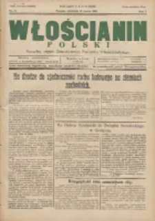 Włościanin Polski: naczelny organ Zawodowego Związku Włościańskiego1931.03.15 R.3 Nr11