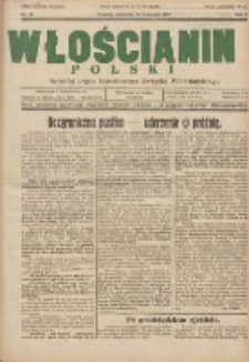Włościanin Polski: naczelny organ Zawodowego Związku Włościańskiego 1931.04.12 R.3 Nr15