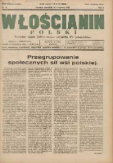 Włościanin Polski: naczelny organ Zawodowego Związku Włościańskiego 1931.09.13 R.3 Nr37