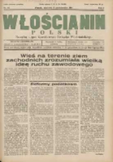 Włościanin Polski: naczelny organ Zawodowego Związku Włościańskiego 1931.10.18 R.3 Nr42