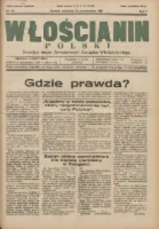 Włościanin Polski: naczelny organ Zawodowego Związku Włościańskiego 1931.10.25 R.3 Nr43
