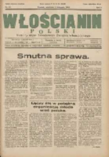 Włościanin Polski: naczelny organ Zawodowego Związku Włościańskiego 1931.11.08 R.3 Nr45
