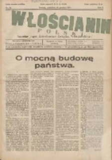 Włościanin Polski: naczelny organ Zawodowego Związku Włościańskiego 1931.12.20 R.3 Nr51