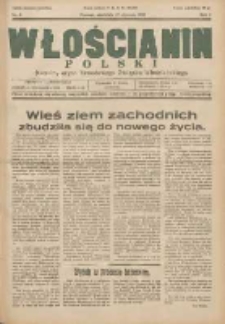 Włościanin Polski: naczelny organ Zawodowego Związku Włościańskiego 1932.01.17 R.4 Nr3