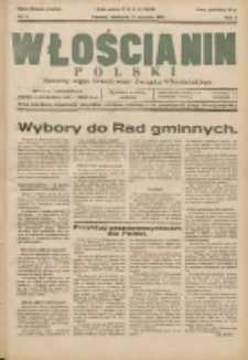 Włościanin Polski: naczelny organ Zawodowego Związku Włościańskiego 1932.01.31 R.4 Nr5