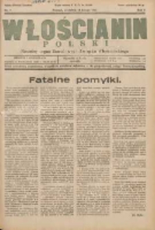 Włościanin Polski: naczelny organ Zawodowego Związku Włościańskiego 1932.02.14 R.4 Nr7