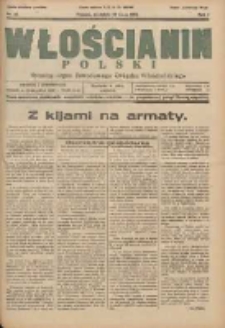 Włościanin Polski: naczelny organ Zawodowego Związku Włościańskiego 1932.05.29 R.4 Nr22